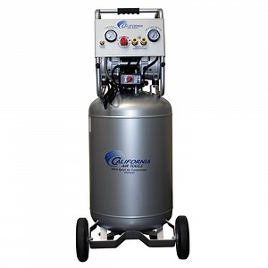 2HP 20 Gallon Oil-Free Steel Tank Air Compressor with Auto Drain Valve