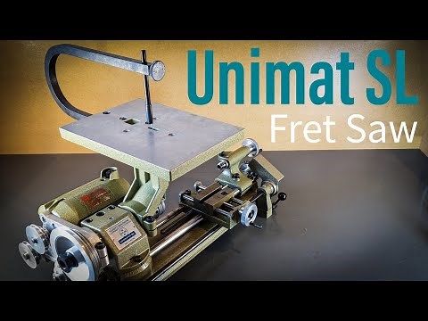 Unimat SL Lathe Fret Saw Attachment Operation