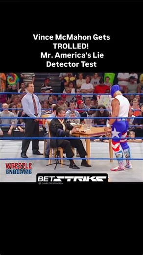 Name a more chaotic duo than a furious vince mcmahon and a trolling hulk hogan… we’ll wait. ⏳ On this classic smackdown from may 15, 2003, vince tried to catch mr. america in a lie with a lie detector… but hulk had other plans! every answer was gold, every dodge was comedy genius, and backstage chaos hit peak levels. 🤯 Which of mr. america’s answers cracked you up the most? drop it below! 👇 follow for daily throwback wrestling moments and laugh-out-loud segments straight from the wwe vault! #h