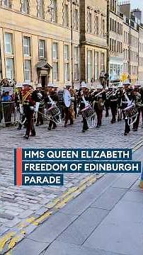 HMS Queen Elizabeth Freedom of Edinburgh Parade