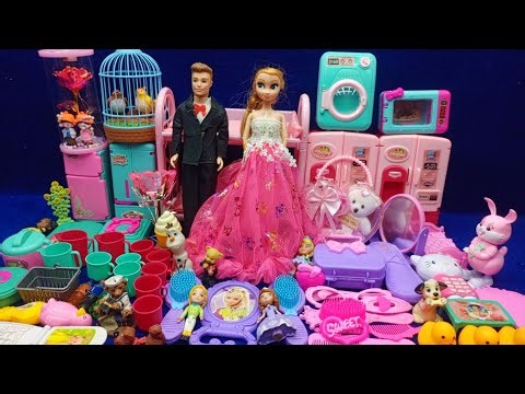 6 Minutes Satisfying with Unboxing Hello Kitty Sanrio Kitchen Set | ASMR Tiny Toys Kitchen Set