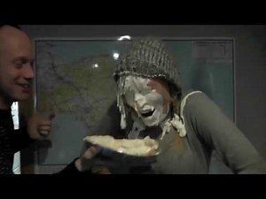 Caroline gets cake in the face!
