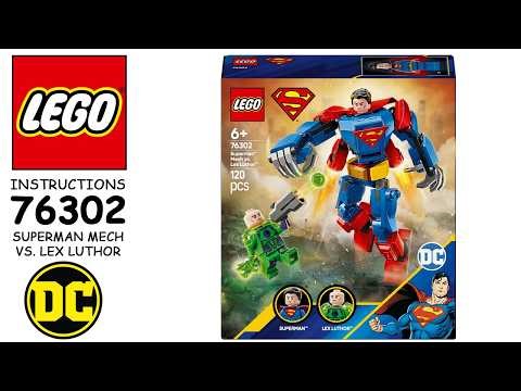 LEGO Instructions: 76302 Superman Mech vs. Lex Luthor | LEGO DC Sets