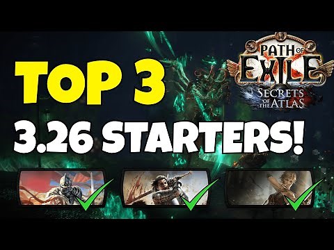 [POE 3.26] My Top 3 STARTER Builds 🔥 Part 1 | Path of Exile: Secrets of the Atlas