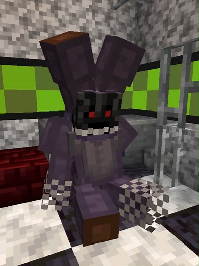 Withered Bonnie Armorstand Recreation in Minecraft