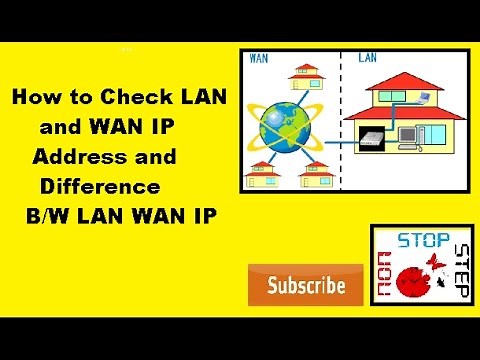 How to check lan and wan ip address and difference