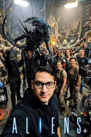 Behind the scenes of the movie Aliens #GodlikeAI