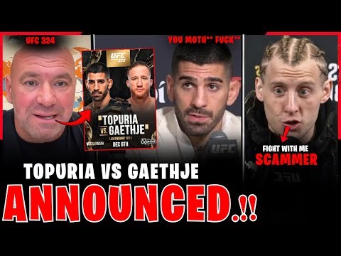 Ilia Topuria vs Justin Gaethje CONFIRMED at UFC 324 | Dana White RECEIVES BACKLASH | MMA News