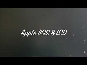 Apple IIGS connected to a modern LCD screen