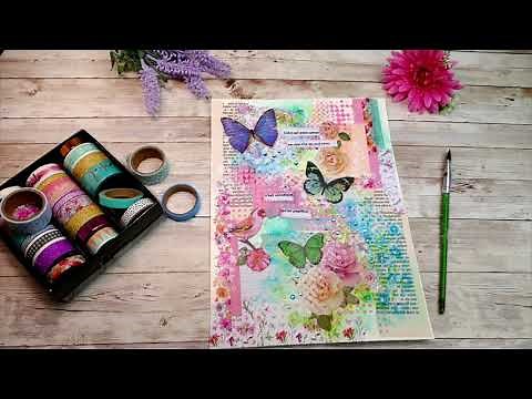 MON ART JOURNAL ENCHANTÉ - ART JOURNAL EN FRANÇAIS FACILE À FAIRE