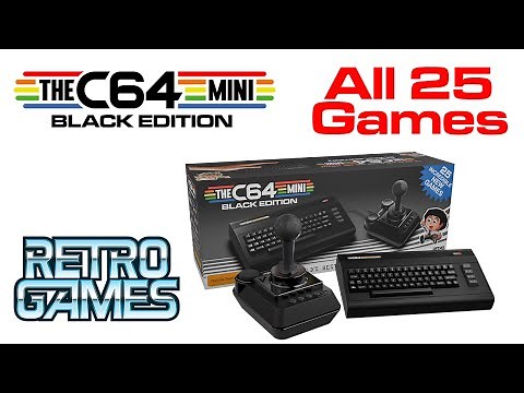 All 25 Games TheC64 Mini Black Edition 2025 ... and they are hot!