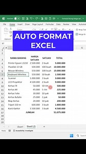 31K views · 373 reactions | Auto Format In Excel #excel #msexcel #microsoftexcel #exceltips #exceltricks #excelhacks #tutorialexcel #belajarexcel #belajarkomputer #tutorialkomputer #tipsdantrik #tutorialmicrosoftword #tranding #viral #videoviral #tutorialviral #infokantor #belajarngetik #edukasi #tipslaptop #belajarlaptop #autoformat #ilmunetworking #panglimatutorial #infonetworking #kreatortutorial | Panglima Tutorial | Facebook