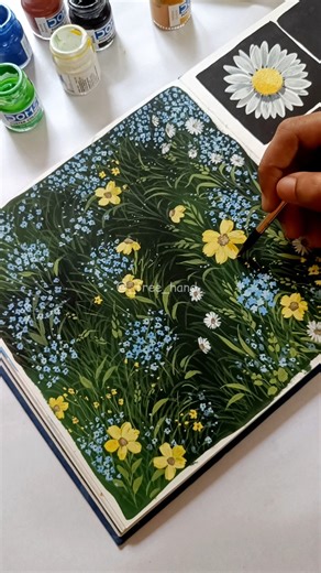 floral painting malayalam #arte #artandcraft #acrylicpainting #watercolor #diy #arte #artist #art