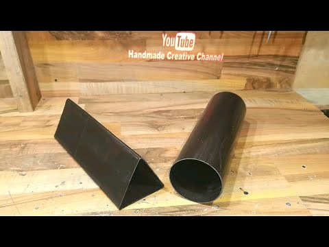 Converting PVC pipes to Triangle plastic pipes is very simple / Pvc Pipe Craft Ideas
