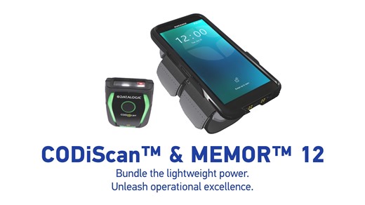 14 reactions | Meet the dynamic duo that redefines hands-free scanning. We are pleased to introduce you to CODiScan™ and Memor™ 12. bit.ly/CODiScan Datalogic’s lightweight #scanner pairs instantly with #mobile devices like the Memor 12 to keep hands free and tasks flowing. No matter where the job takes you, 5G and Wi-Fi 6 keep your operations running smoothly. Say goodbye to complexity - and hello to streamlined performance. Learn more at the link above! | Datalogic | Facebook