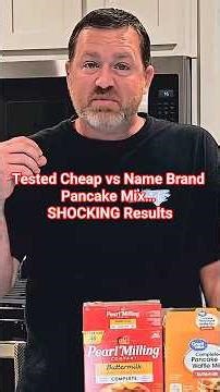 This cheap pancake mix might actually be better than the name brand... #Pancakes #TasteTest #review