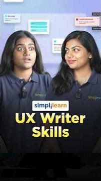Who Is A UX Writer? | UX Writer Roadmap 2026 | UX Writer Skills Explained | #Shorts | #Simplilearn