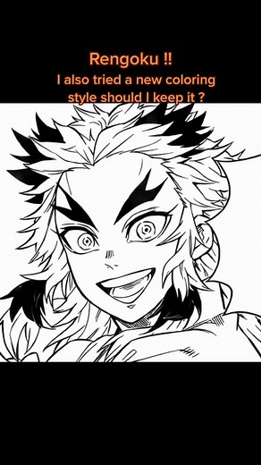 Rengoku Coloring Page: Demon Slayer Manga Coloring