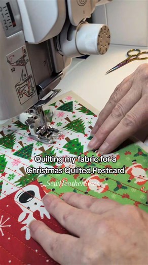 Have you ever made and posted a Quilted Postcard? These are great fun to make! Tutorial on the way! #postcards #diygifts #SewHeatherSews #uk #quilting #HeatherMakes #sewing #memoryanimals #memorybears | Sew Heather Sews