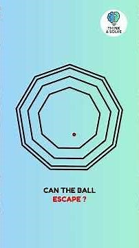 Epic Bouncing Ball Escape Test | Satisfying Physics Video #thinknsolve #bouncing #satisfying
