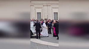 Pope Leo XIV makes first appearance in iconic 'Popemobile'