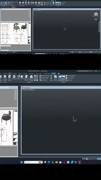chair tutorial in Autocad #tutorial #architecture #3dautocad