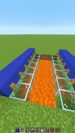 LAVA CONTRAPTION ACTUALLY WORKS? #minecraft #shorts #test