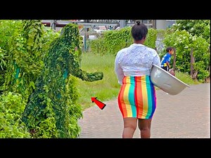 She Could have Fainted from the SCARE : Bushman Pranks! Scaring People!