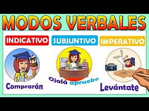 📚 MODOS VERBALES: INDICATIVO SUBJUNTIVO IMPERATIVO 👉Explicación y ejemplos 📌Video educativoi