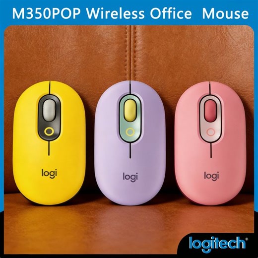 Logitech | Logitech M350/M350POP Pebble Silent Wireless Mouse, High Precision Optical, Dual Connect, 18-Month Battery for Laptop Desktop | Lazada