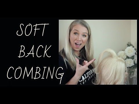 HOW TO Backcomb Hair for Volume on the Crown (With less friction)