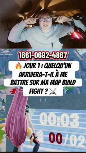 🔥 Jour 1 : quelqu’un arrivera-t-il à me battre sur ma map build fight ? ⚔️ #fortnite #1 #buildfight