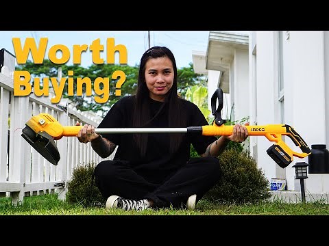 Ingco Cordless Battery Powered Grass Trimmer Review