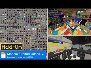 Best furniture mod for mcpe 1.21+ | minecraft bedrock 1.21+
