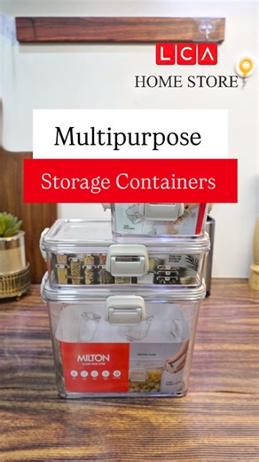 Lca Homestore on Instagram: "Our stackable, airtight acrylic containers are see-through, sleek, durable, transparent and designed to simplify your kitchen life and perfect for organizing spices, snacks, cereals and more. {LCA Homestore, Best Homestore in Ahmedabad, Kitchen and Home essentials, Stackable acrylic containers, Airtight storage jars, See-through kitchen storage, Clear pantry containers, Airtight snack containers, Acrylic storage boxes Space-saving kitchen containers, Pantry organizat