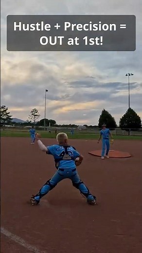 ⚾🔥12U Catcher’s Barehanded Grab and Laser Throw! #behindthemask