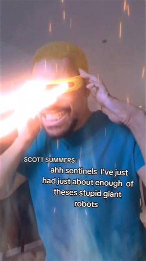 ahh sentinels I've just had just about enough of theses stupid giant robots #cyclops #xmen