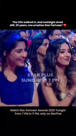 From timeless shows to unforgettable stars — it’s all here! 🌟Watch Star Parivaar Awards 2025.Tonight from 7 PM to 11 PM, only on StarPlus | Filmycity