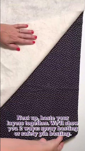 How to make a quilt sandwich💕