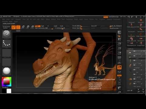 Tutorial: How to Polypaint, use CavityMask and Alpha in Pixologic ZBrush