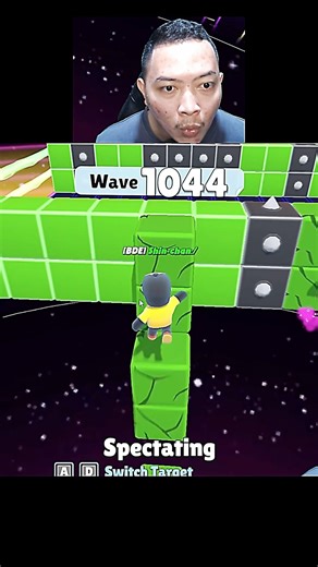 Insane save moment at 1048 wave block dash endless from shin chan no way😱 #stumbleguys