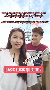 218K views · 230 reactions | ano tagalog ng butterfly knife????? #reelsvideoシ #reelsviralシ #viralreelsシ #viralreels #reelsfb #logic #logicpuzzles #CHADLine #reels #logicprox #logicalpuzzles #LogicChallenge #LOGICAL #bosschad #reelsinstagram #reelschallenge | BOSS CHAD | Facebook