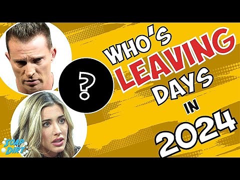Who's Leaving Days of our Lives in 2024? Big Exits Looming on DOOL! #daysofourlives #dool