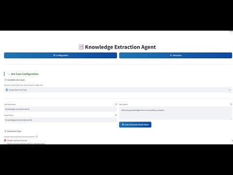 Knowledge extraction AI tool