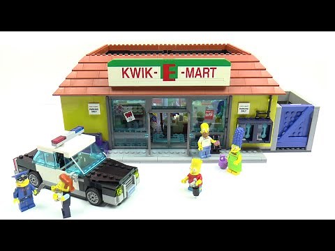 Lego The Simpsons 71016 The Kwik-E-Mart Speed Build And Review