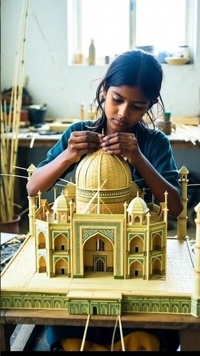 Bamboo Taj Mahal #tajmahal #bamboo #shorts