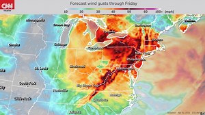 Seasons clash today across the South and the East