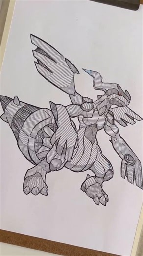 Zekrom drawing ✍️ #pokemon #draw #sketchbook