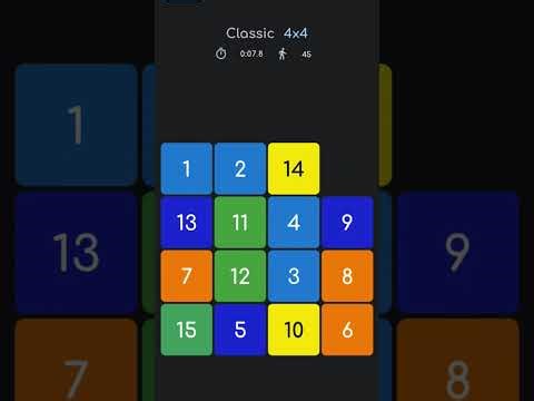15 puzzle speed solving practice #speedsolving #puzzlegame