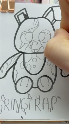 Springtrap Tutorial 👾 #asmr #princearts #drawing #springtrap #fyp #disney #subscribe #like #kawaii